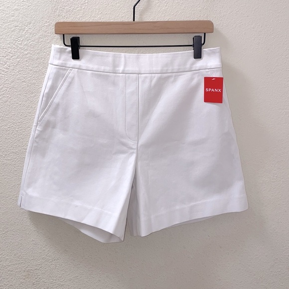 NWT SPANX On-the-Go 6” Shorts with Ultimate Opacity Technology in Classic White - Picture 6 of 9